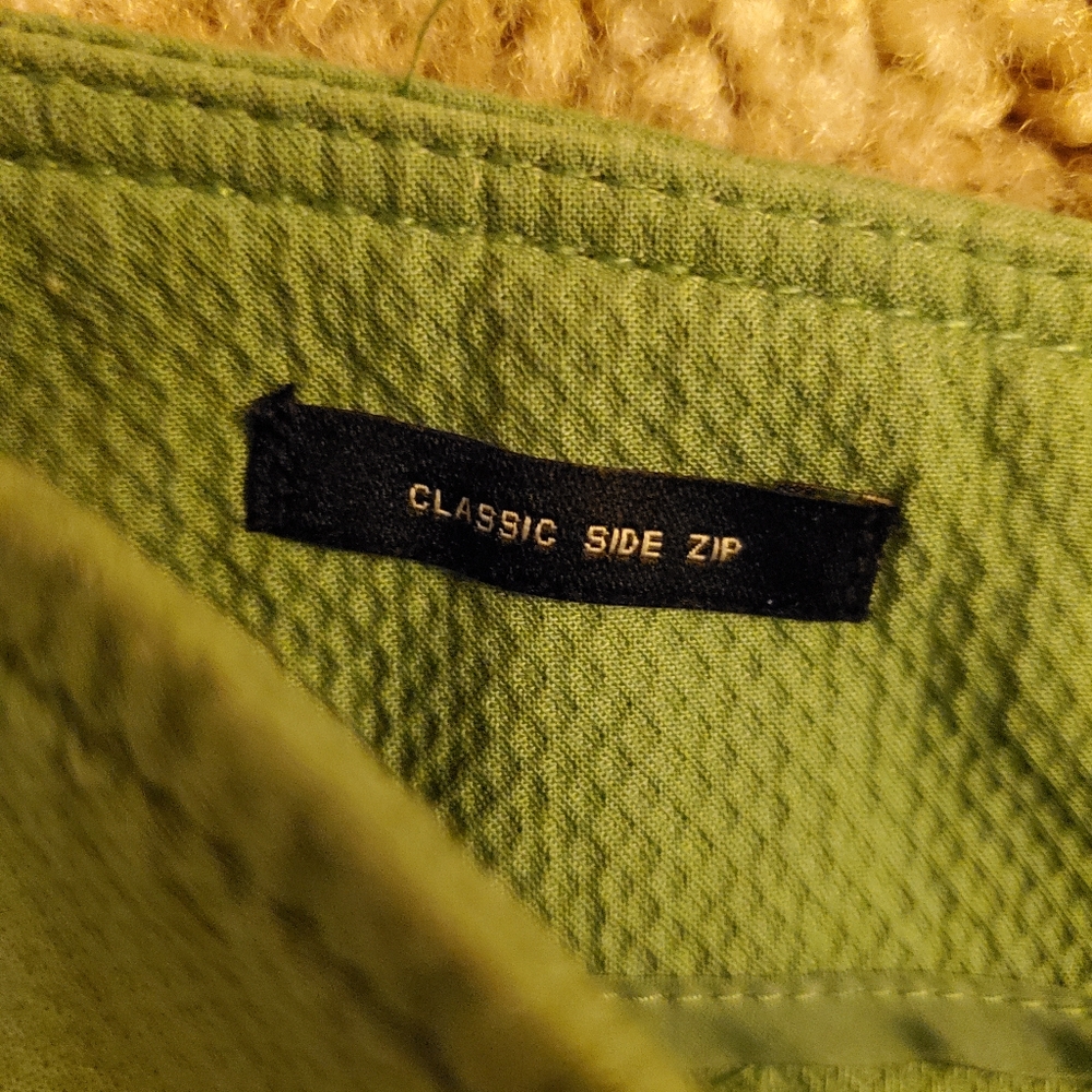 Talbots petites crop pant lime green size 4p - Picture 6 of 12
